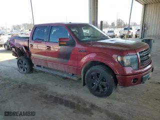 2014 Ford F-150 XL with VIN 1FTFW1ET2EFA39632, listed as a Copart auction lot 48906585 with 266,723 mi miles and Salvage Title. Bid and sale history available at carsss.com. Image 4.