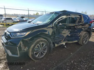 2022 Honda CR-V EX with VIN 5J6RW1H55NA006822, listed as a Copart auction lot 88279745 with 0 mi miles and Salvage Title. Bid and sale history available at carsss.com. Image 1.
