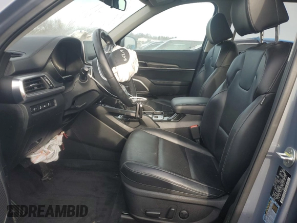 2022 Kia Telluride S with VIN 5XYP6DHCXNG249121, listed as a Copart auction lot 87368404 with 37,642 mi miles and Salvage Title. Bid and sale history available at DreamBid. Image 7.