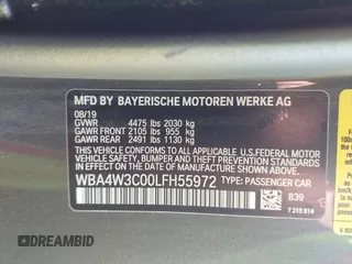 2020 BMW 4 Series 430i with VIN WBA4W3C00LFH55972, listed as a IAAI auction lot 41791042 with 30,325 mi miles. Bid and sale history available at carsss.com. Image 9.