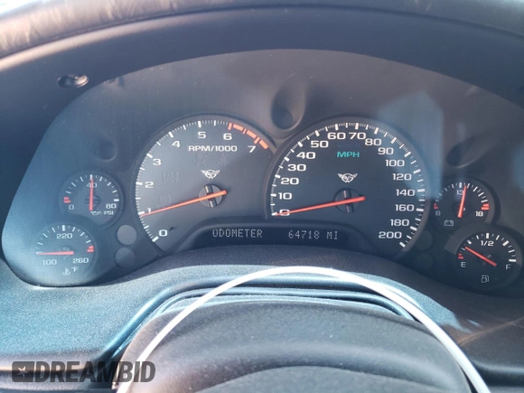 2004 Chevrolet Corvette with VIN 1G1YY22G945102769, listed as a Copart auction lot 74500664 with 64,718 mi miles and Salvage Title. Bid and sale history available at carsss.com. Image 9.