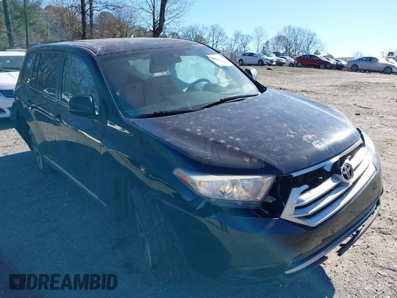 2013 Toyota Highlander with VIN 5TDZA3EH8DS046618, listed as a IAAI auction lot 41223251 with 148,568 mi miles and . Bid and sale history available at DreamBid. Image 1.