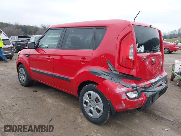 2013 Kia Soul with VIN KNDJT2A58D7571041, listed as a IAAI auction lot 41429547 with 137,573 mi miles and . Bid and sale history available at DreamBid. Image 3.