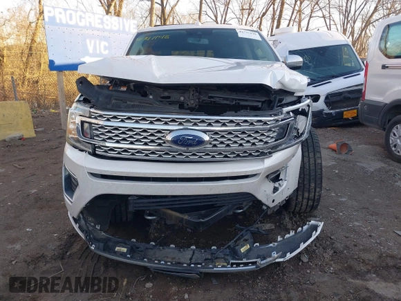 2018 Ford Expedition Max Platinum z VIN 1FMJK1MT3JEA09672, wystawiony jako IAAI lot #41747148 z przebiegiem 126 149 mil mil oraz . Historia ofert i sprzedaży dostępna na DreamBid. Obrazek 12.