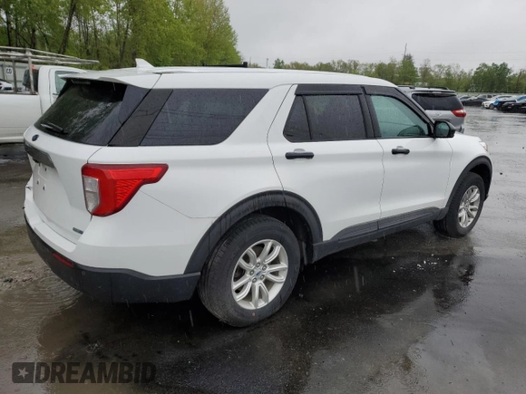 2020 Ford Explorer with VIN 1FMSK8BH3LGC01631, listed as a Copart auction lot 54668005 with 22,047 mi miles and Salvage title. Bid and sale history available at DreamBid. Image 3.