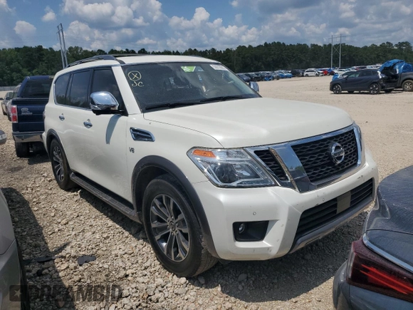 2019 Nissan Armada SL z VIN JN8AY2ND7KX009782, wystawiony jako Copart lot #59013905 z przebiegiem 97 915 mil mil oraz Czysty tytuł • Clean title. Historia ofert i sprzedaży dostępna na DreamBid. Obrazek 4.