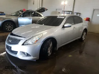 2012 Infiniti G25 x with VIN JN1DV6AR3CM730956, listed as a Copart auction lot 85353044 with 134,658 mi miles and Salvage Title. Bid and sale history available at DreamBid. Image 1.