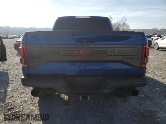 2017 Ford F-150 Raptor with VIN 1FTFW1RG1HFB54904, listed as a Copart auction lot 48916505 with 97,871 mi miles and Salvage Title. Bid and sale history available at carsss.com. Image 6.