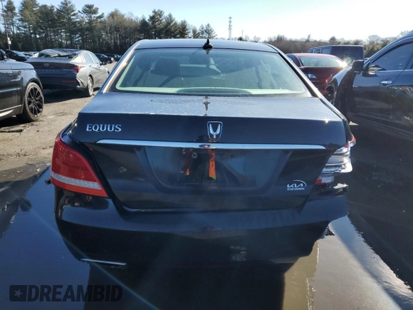 2015 Hyundai Equus Signature with VIN KMHGH4JH2FU098738, listed as a Copart auction lot 47439335 with 109,113 mi miles and Clean title. Bid and sale history available at DreamBid. Image 6.