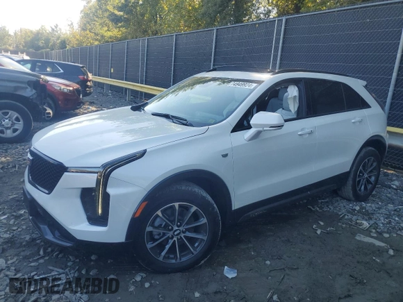 2024 Cadillac XT4 AWD Sport with VIN 1GYFZFR44RF195386, listed as a Copart auction lot 74949924 with 2,693 mi miles and Salvage title. Bid and sale history available at DreamBid. Image 1.