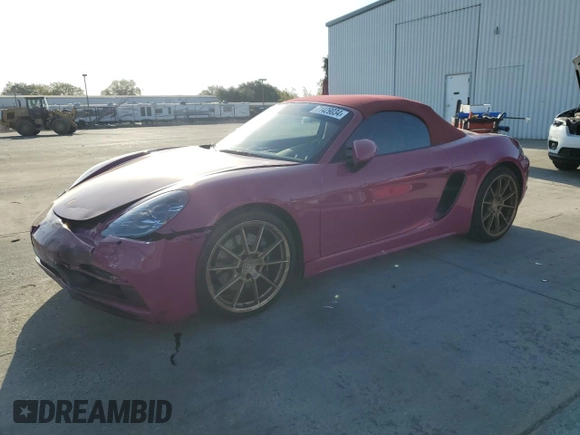 2024 Porsche 718 Boxster GTS 4.0 z VIN WP0CD2A86RK228359, wystawiony jako Copart lot #71429034 z przebiegiem 2 865 mil mil oraz Szkoda całkowita • Salvage title. Historia ofert i sprzedaży dostępna na DreamBid. Obrazek 1.