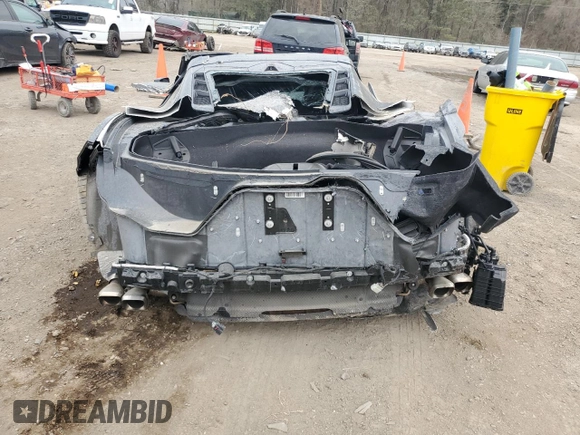 2020 Chevrolet Corvette 2LT with VIN 1G1Y72D47L5117971, listed as a Copart auction lot 44505725 with 0 mi miles and Salvage Title. Bid and sale history available at carsss.com. Image 6.