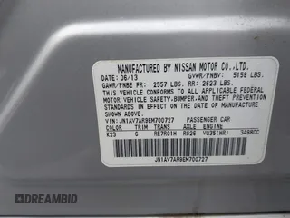 2014 Infiniti Q50 Hybrid Premium with VIN JN1AV7AR9EM700727, listed as a IAAI auction lot 41461433 with 169,882 mi miles. Bid and sale history available at carsss.com. Image 9.