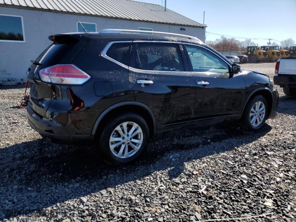2016 Nissan Rogue S with VIN KNMAT2MV0GP620670, listed as a Copart auction lot 50888745 with 0 mi miles and Salvage Title. Bid and sale history available at carsss.com. Image 3.