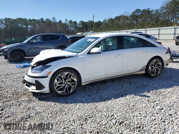 2023 Hyundai Ioniq 6 SEL z VIN KMHM34AAXPA024720, wystawiony jako Copart lot #47463695 z przebiegiem 21 845 mil mil oraz Szkoda całkowita • Salvage title. Historia ofert i sprzedaży dostępna na DreamBid. Obrazek 1.