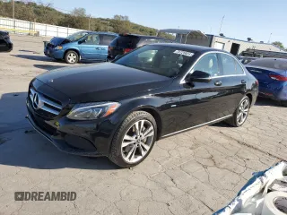 2018 Mercedes-Benz C 350e with VIN 55SWF4HB4JU242071, listed as a Copart auction lot 75725024 with 77,681 mi miles and Salvage title. Bid and sale history available at DreamBid. Image 1.