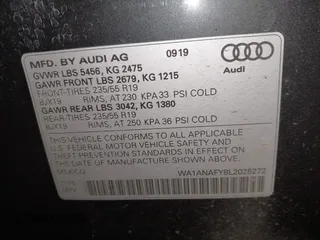 2020 Audi Q5 Premium with VIN WA1ANAFY8L2025272, listed as a IAAI auction lot 41891966 with 76,626 mi miles and . Bid and sale history available at DreamBid. Image 9.