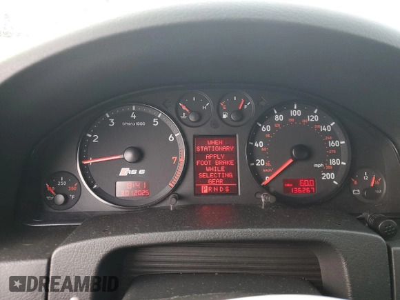 2003 Audi RS 6 with VIN WUAPV54B83N904133, listed as a Copart auction lot 46756735 with 136,267 mi miles and Clean Title. Bid and sale history available at carsss.com. Image 9.