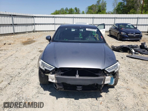 2017 Audi A3 Sedan Premium with VIN WAUB8GFF7H1037569, listed as a Copart auction lot 48650853 with 69,870 mi miles. Bid and sale history available at carsss.com. Image 5.