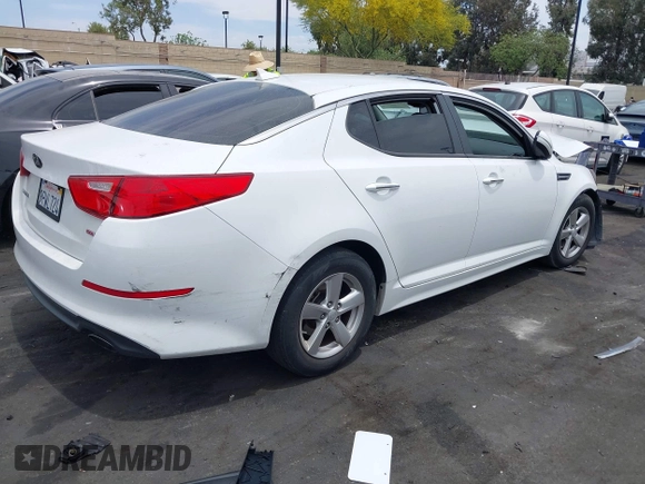 2015 Kia Optima LX with VIN 5XXGM4A74FG503673, listed as a IAAI auction lot 42367250 with 139,807 mi miles and . Bid and sale history available at DreamBid. Image 4.