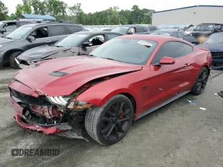 2020 Ford Mustang GT с VIN 1FA6P8CF1L5158042, выставлен на аукционе Copart как лот 58310705 с пробегом 61 269 миль миль и Списание • Salvage title. История ставок и продаж доступна на DreamBid. Изображение 1.