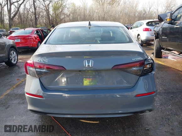 2025 Honda Civic Sport with VIN 2HGFE2F55SH529311, listed as a IAAI auction lot 41898987 with 2,873 mi miles and . Bid and sale history available at DreamBid. Image 16.