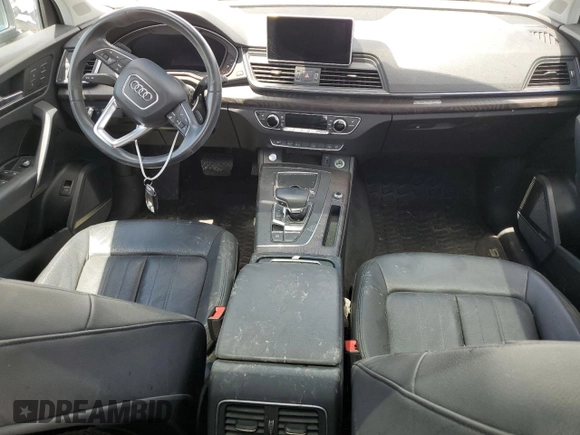 2018 Audi Q5 Premium Plus with VIN WA1BNAFY9J2240760, listed as a Copart auction lot 57845134 with 0 mi miles and Salvage Title. Bid and sale history available at carsss.com. Image 8.
