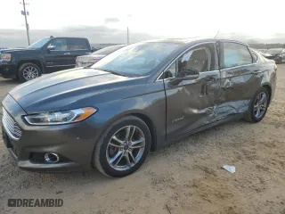 2015 Ford Fusion Titanium Hybrid with VIN 3FA6P0RU9FR172909, listed as a Copart auction lot 44025515 with 93,141 mi miles and Salvage Title. Bid and sale history available at carsss.com. Image 1.