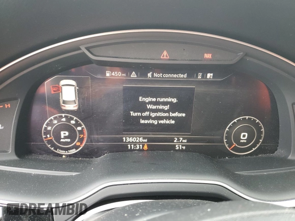 2017 Audi Q7 Premium Plus with VIN WA1LAAF78HD038322, listed as a Copart auction lot 49668215 with 136,026 mi miles and Salvage Title. Bid and sale history available at DreamBid. Image 9.