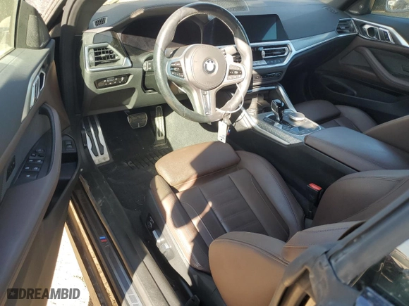 2022 BMW 4 Series M440i xDrive with VIN WBA63AT0XNCH78993, listed as a Copart auction lot 77473204 with 0 mi miles and Salvage Title. Bid and sale history available at carsss.com. Image 8.
