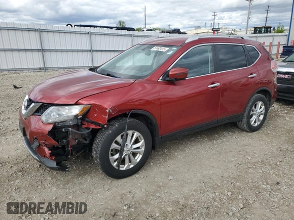 2016 Nissan Rogue SV z VIN KNMAT2MV1GP608320, wystawiony jako Copart lot #57492415 z przebiegiem 121 259 mil mil oraz Nie do naprawy • Non repairable. Historia ofert i sprzedaży dostępna na DreamBid. Obrazek 1.
