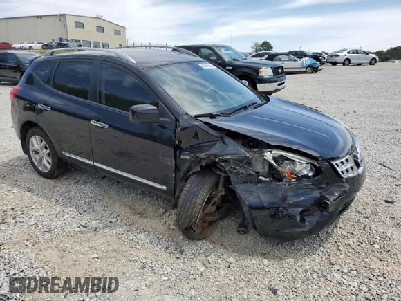 2013 Nissan Rogue S with VIN JN8AS5MT9DW505171, listed as a Copart auction lot 53270255 with 118,786 mi miles and Salvage Title. Bid and sale history available at carsss.com. Image 4.
