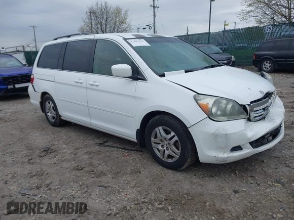 2006 Honda Odyssey EX with VIN 5FNRL384X6B433665, listed as a IAAI auction lot 42027622 with 215,990 mi miles and . Bid and sale history available at DreamBid. Image 1.