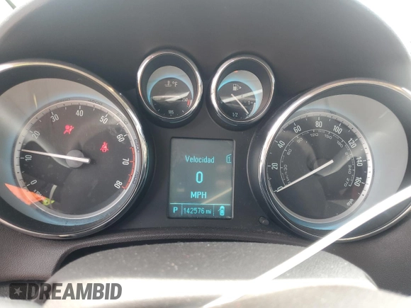 2012 Buick Verano with VIN 1G4PP5SK2C4219914, listed as a Copart auction lot 55530145 with 142,576 mi miles and Salvage title. Bid and sale history available at DreamBid. Image 9.