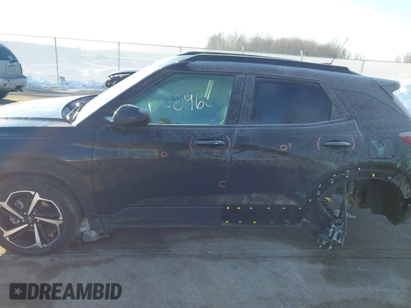 2023 Chevrolet TrailBlazer RS with VIN KL79MTSL4PB126703, listed as a IAAI auction lot 41317288 with 40,435 mi miles and . Bid and sale history available at DreamBid. Image 14.