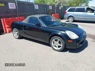 2003 Toyota MR2 with VIN JTDFR320530058205, listed as a IAAI auction lot 42184538 with 112,933 mi miles and . Bid and sale history available at DreamBid. Image 1.