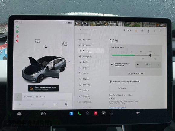 2018 Tesla Model 3 Long Range Battery with VIN 5YJ3E1EB1JF149423, listed as a IAAI auction lot 41896090 with 158,787 mi miles and . Bid and sale history available at DreamBid. Image 18.