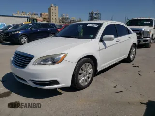 2014 Chrysler 200 LX with VIN 1C3CCBAB0EN209155, listed as a Copart auction lot 51865895 with 136,454 mi miles and Salvage Title. Bid and sale history available at carsss.com. Image 1.