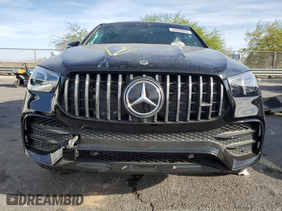 2023 Mercedes-Benz GLE 53 AMG with VIN 4JGFD6BB6PA957085, listed as a Copart auction lot 54298095 with 3,783 mi miles and Salvage title. Bid and sale history available at DreamBid. Image 5.