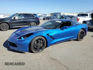 2014 Chevrolet Corvette 2LT with VIN 1G1YD2D78E5130055, listed as a Copart auction lot 88337585 with 18,191 mi miles and Salvage title. Bid and sale history available at DreamBid. Image 1.