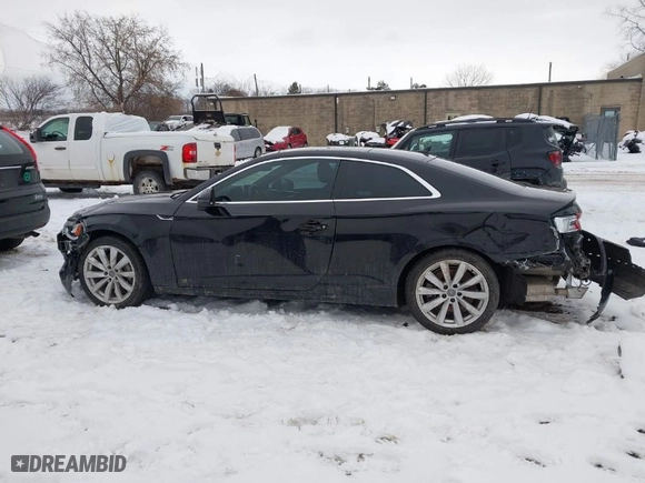 2018 Audi A5 Coupe Premium Plus with VIN WAUPNAF50JA003398, listed as a IAAI auction lot 41366661 with NaN miles. Bid and sale history available at carsss.com. Image 14.