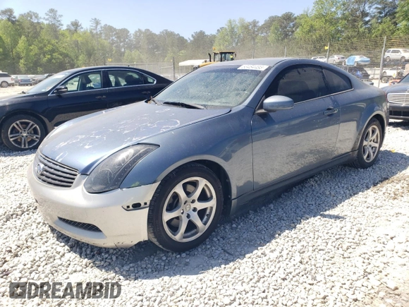 2007 Infiniti G35 Coupe with VIN JNKCV54E87M902432, listed as a Copart auction lot 53484485 with 155,030 mi miles and Salvage Title. Bid and sale history available at carsss.com. Image 1.