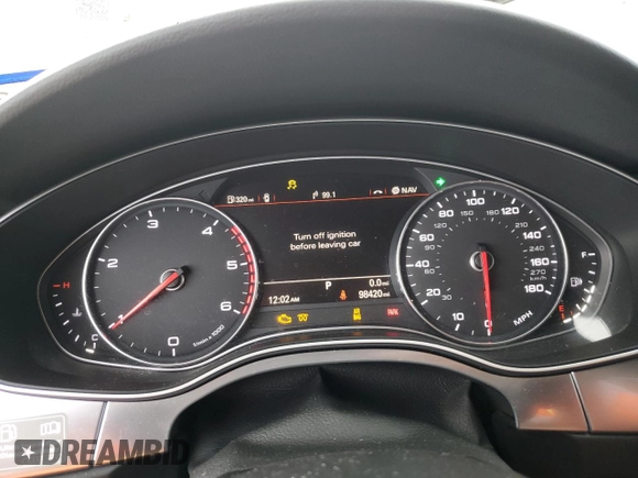 2015 Audi A6 3.0L TDI Prestige with VIN WAUHMAFC4FN017150, listed as a Copart auction lot 49410694 with 98,420 mi miles. Bid and sale history available at carsss.com. Image 9.