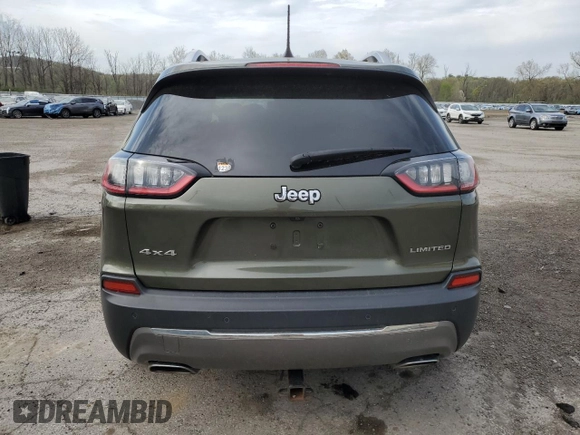 2019 Jeep Cherokee Limited with VIN 1C4PJMDX8KD276500, listed as a Copart auction lot 54837115 with 61,974 mi miles and Salvage Title. Bid and sale history available at carsss.com. Image 6.