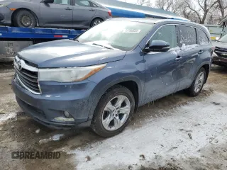 2014 Toyota Highlander Limited with VIN 5TDDKRFH1ES042193, listed as a Copart auction lot 44196525 with 318,667 mi miles and Salvage title. Bid and sale history available at DreamBid. Image 1.