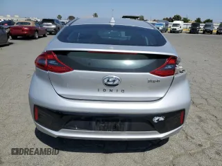 2018 Hyundai Ioniq Limited z VIN KMHC75LD3JU104167, wystawiony jako Copart lot #58907805 z przebiegiem Nie podano mil oraz Szkoda całkowita • Salvage title. Historia ofert i sprzedaży dostępna na DreamBid. Obrazek 6.
