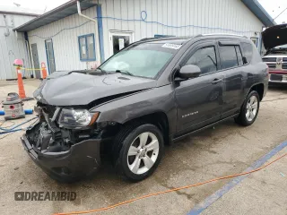 2014 Jeep Compass Latitude with VIN 1C4NJDEB4ED904731, listed as a Copart auction lot 51809165 with 104,760 mi miles and Salvage Title. Bid and sale history available at DreamBid. Image 1.