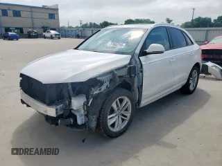 2017 Audi Q3 Premium with VIN WA1BCCFS4HR014916, listed as a Copart auction lot 57602295 with 92,348 mi miles and Salvage title. Bid and sale history available at DreamBid. Image 1.