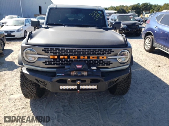 2022 Ford Bronco with VIN 1FMEE5DP2NLB19908, listed as a Copart auction lot 71502993 with 10,887 mi miles. Bid and sale history available at carsss.com. Image 5.