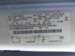 2018 Ford Transit с VIN 1FTBW2CG8JKB14734, выставлен на аукционе IAAI как лот 41320272 с пробегом 117 535 миль миль и . История ставок и продаж доступна на DreamBid. Изображение 9.